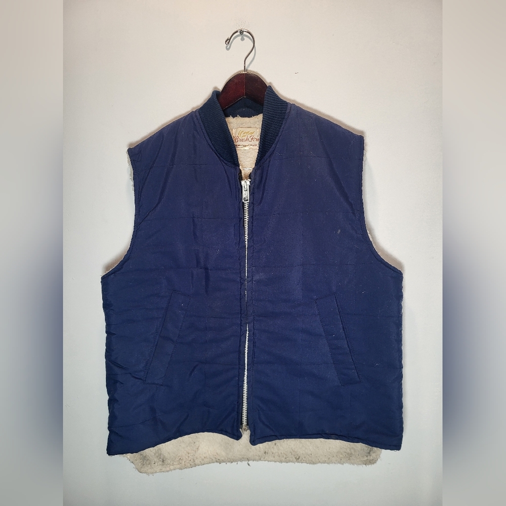 👕🌶 Vintage Brush Fine Sherpa Lined Workwear Vest